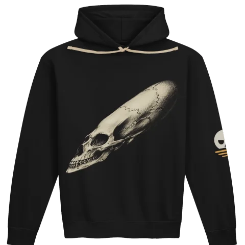 Anamorphic Skull Hoodie