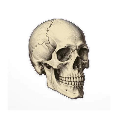 Anatomy Skull Sticker