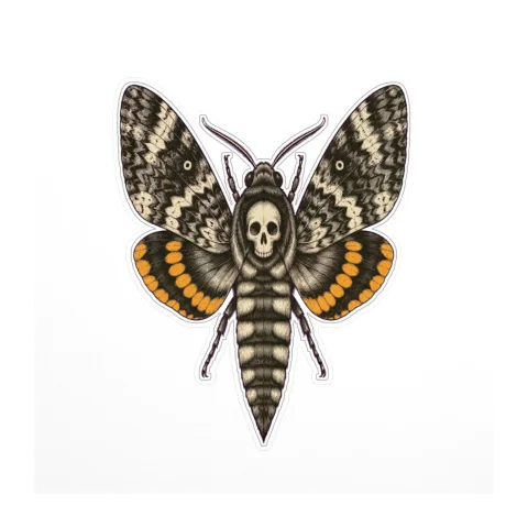 Death's-Head Hawkmoth Sticker
