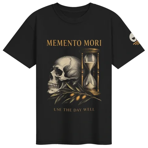Memento Mori Skull Tee: Use the Day Well