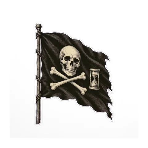 Pirate Flag of 1700 Sticker