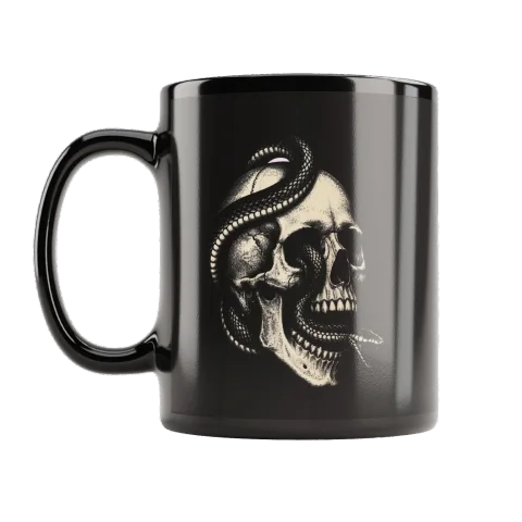 Skull and Snake Mug