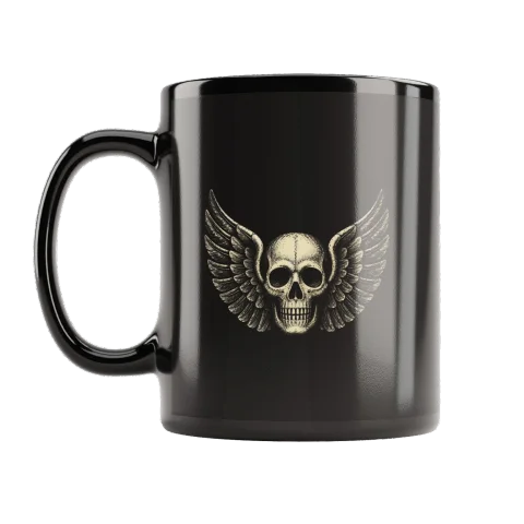 Winged Death's Head Mug