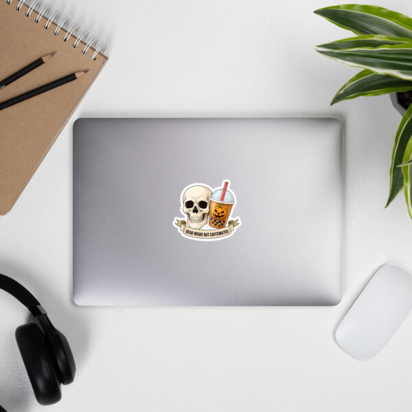 DEAD INSIDE BUT CAFFEINATED - Bubble-free stickers - Image 7
