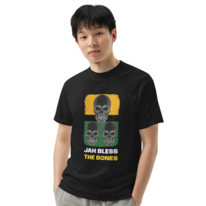 Jah Bless The Bones Caribbean Skull - Unisex garment-dyed heavyweight t-shirt